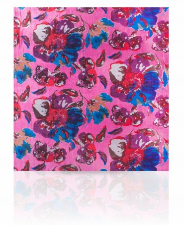 Палантин Женский S30-BIGFLOWER/PINK